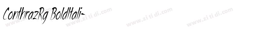 ConthrazRg BoldItali字体转换 ConthrazRg BoldItali字体转换
